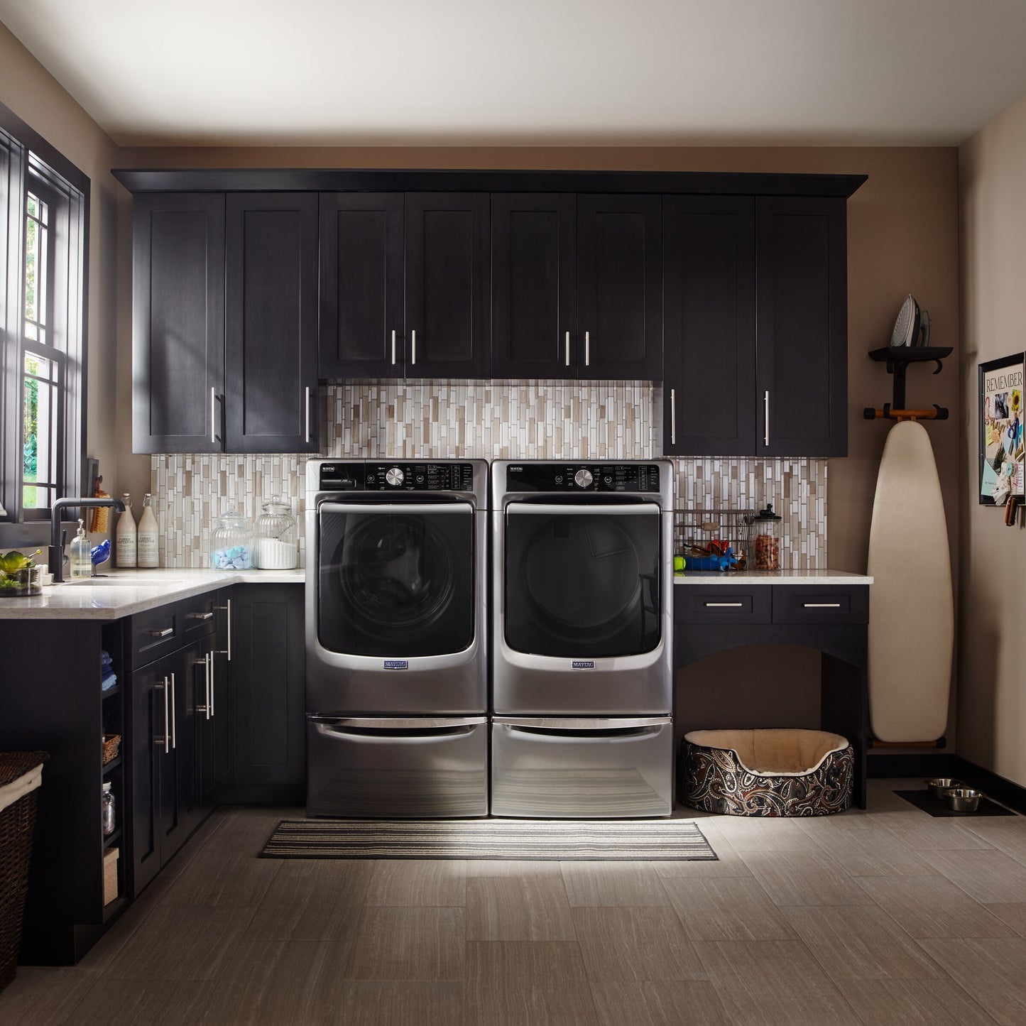 15.5" Pedestal for Front Load Washer and Dryer with Storage