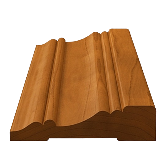 Decorative wooden casing with detailed molding and smooth finish for home improvement and trim projects