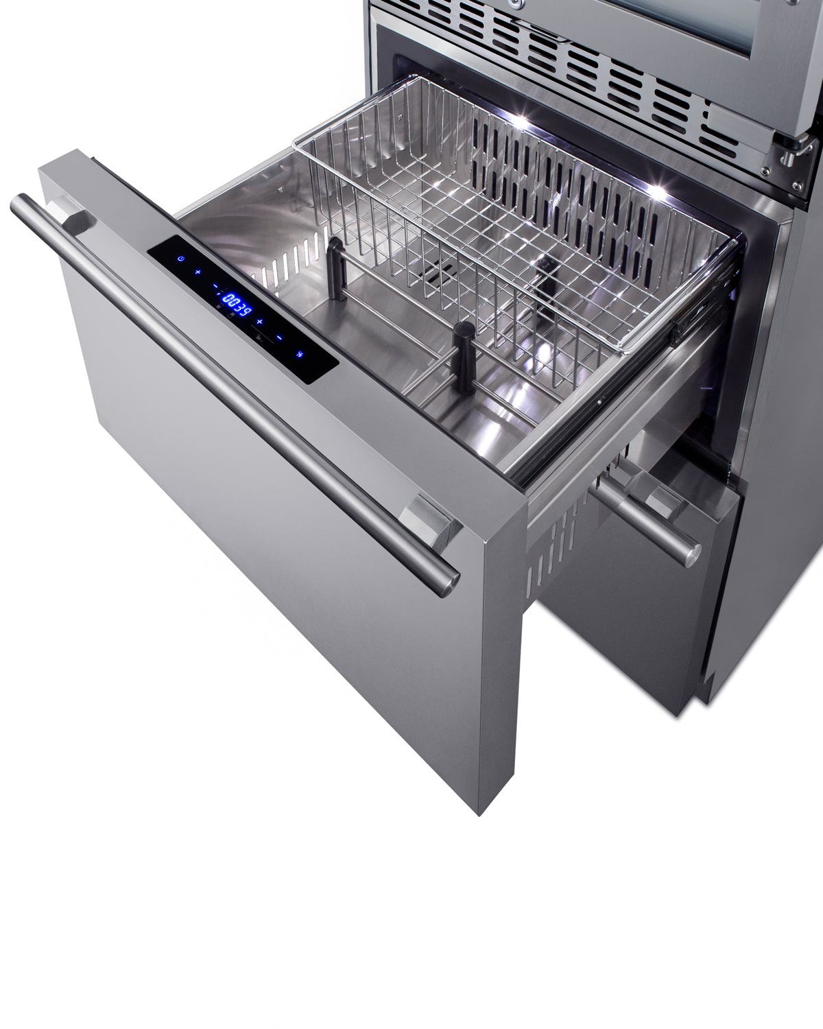 24" Wide Combination Dual-Zone Wine Cellar and 2-Drawer Refrigerator-Freezer