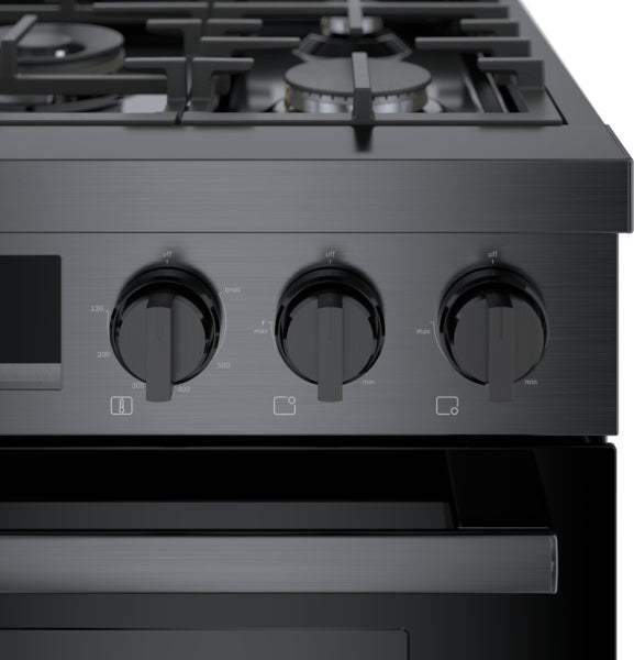 800 Series, Gas Freestanding Range, 30'', Black Stainless Steel