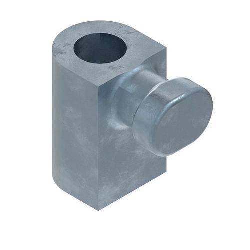 Metallic adjustable lift link component with cylindrical and rectangular features for tools and home improvement use