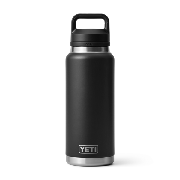 Matte black 36 oz stainless steel insulated bottle with sturdy black chug cap, part of Drinkware and Kitchen & Kitchenware collections under $100