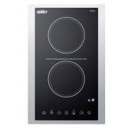 15" Wide 115V 2-Burner Radiant Cooktop