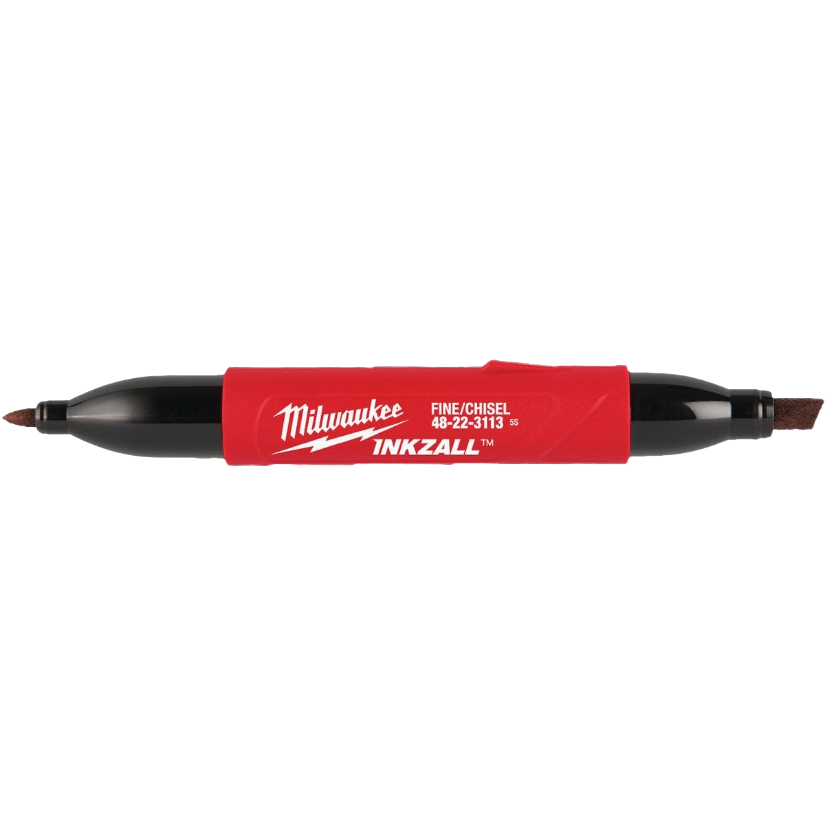 Milwaukee INKZALL Double-Sided Black Fine Point & Chisel Tip Jobsite Marker