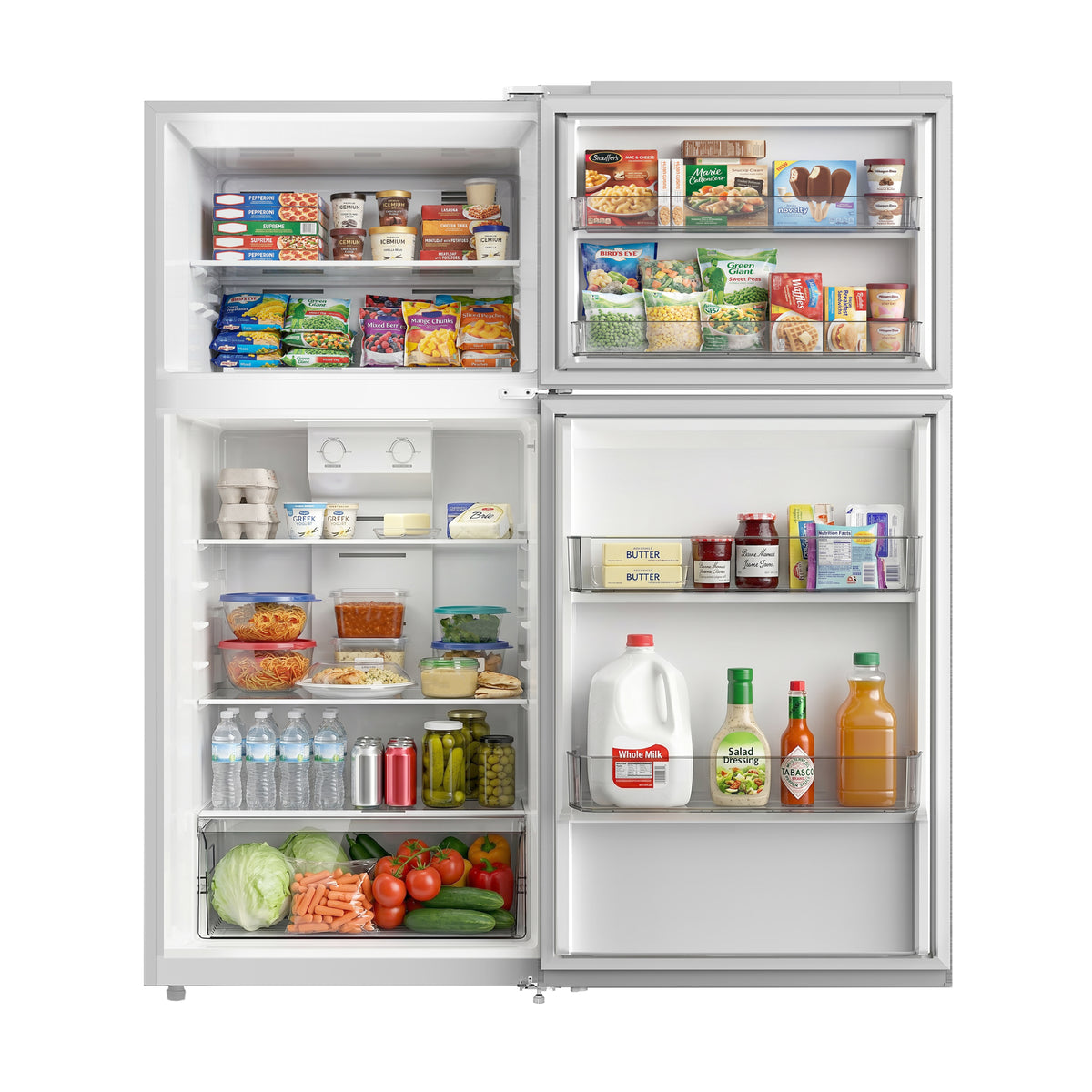 Element Electronics 14.2 cu. ft. Top Freezer Refrigerator - White, ENERGY STAR (ERT14CSCW)