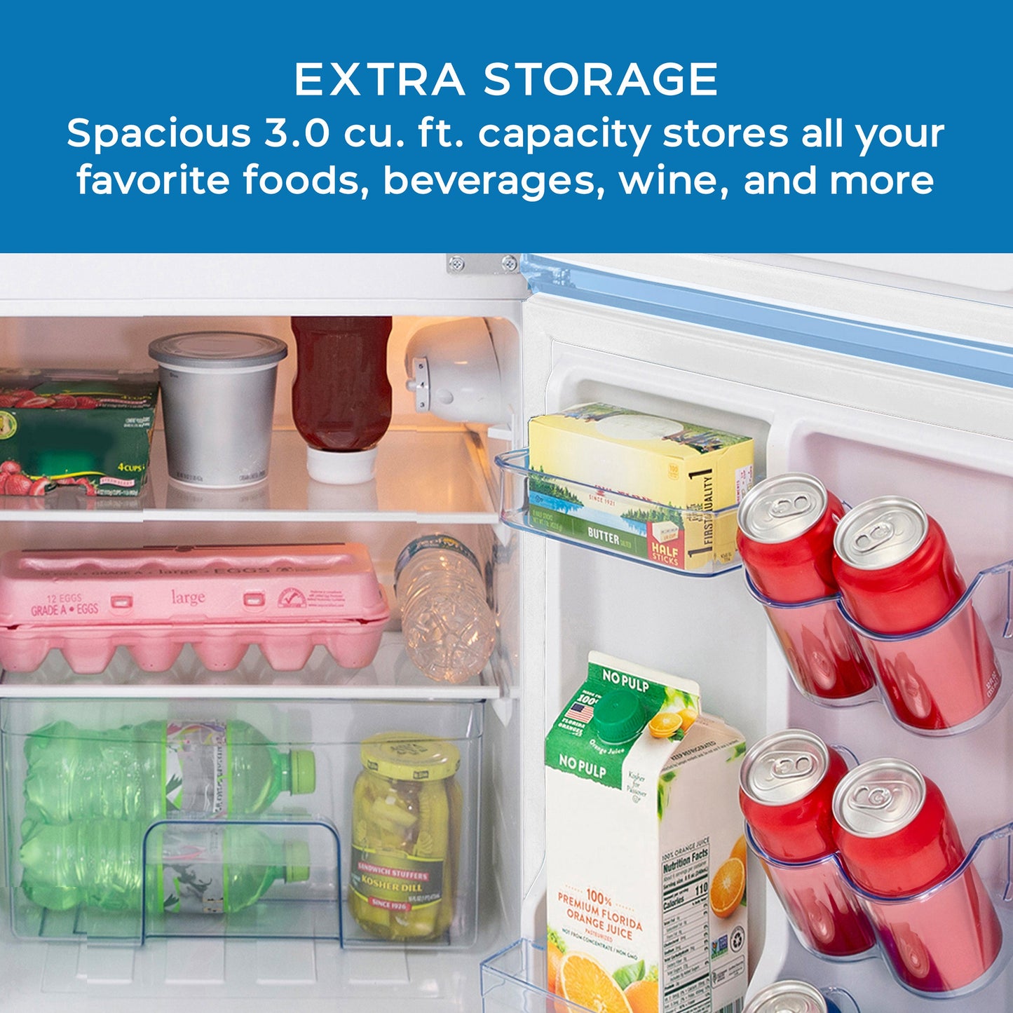 Avanti 3.0 Cu. Ft. Retro Compact Refrigerator - Black