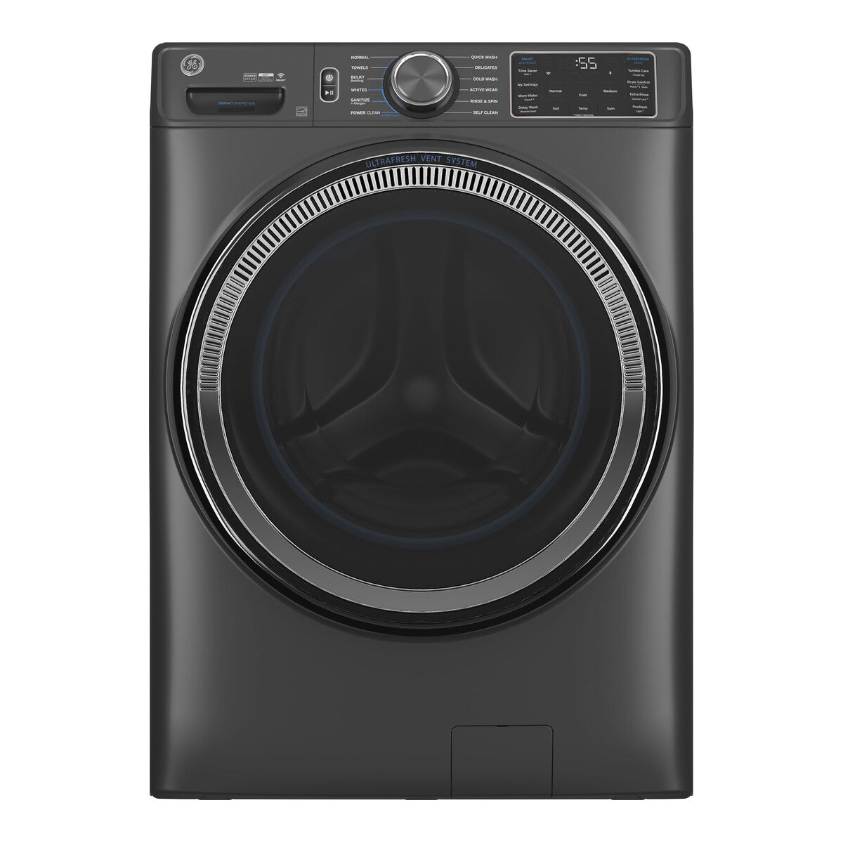 GE® ENERGY STAR® 5.0 cu. ft. Capacity Smart Front Load Steam Washer with SmartDispense™ UltraFresh Vent System with OdorBlock™ and Steam