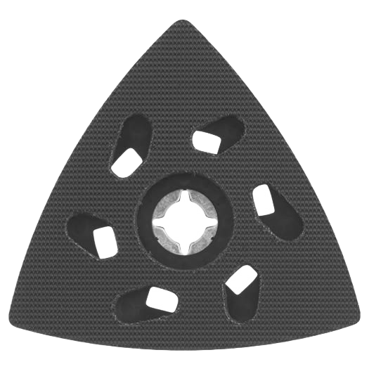 Black triangular sanding pad accessory for power tools from Bosch in abrasive and tool accessories collections