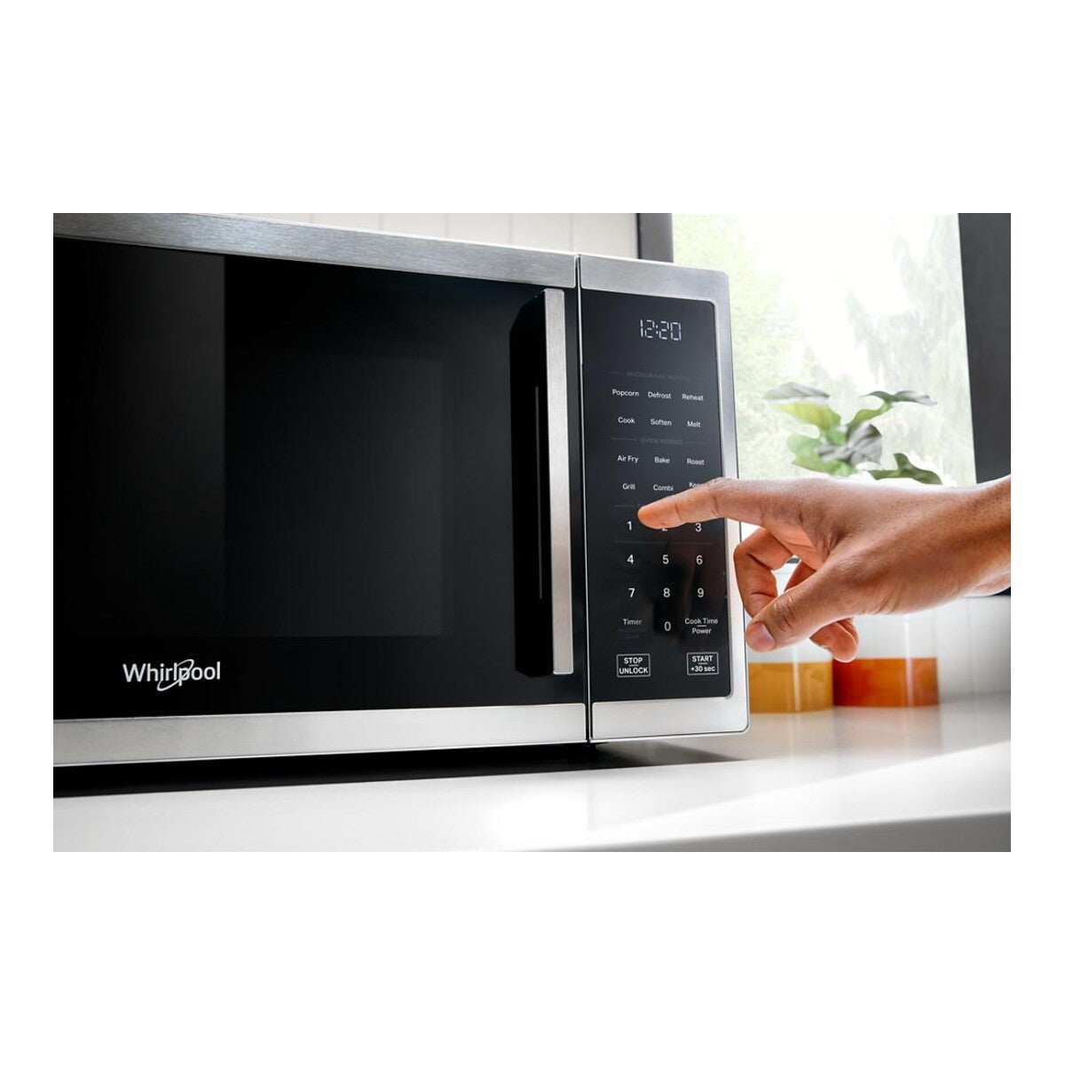 1.0 cu. ft. Black All-In-One Multifunctional Countertop Microwave With Air Fry - 900 watt