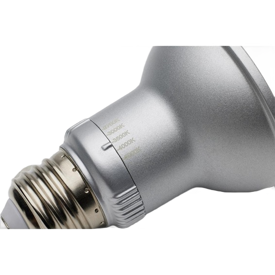 Silver PAR20 LED light bulb with medium base, suitable for lighting and home improvement under $50 collections