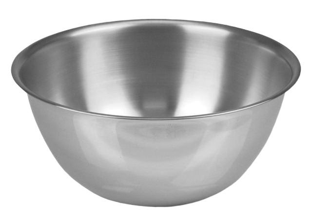 Brushed stainless steel mixing bowl with 1-quart capacity for kitchenware and cooking tasks under $50