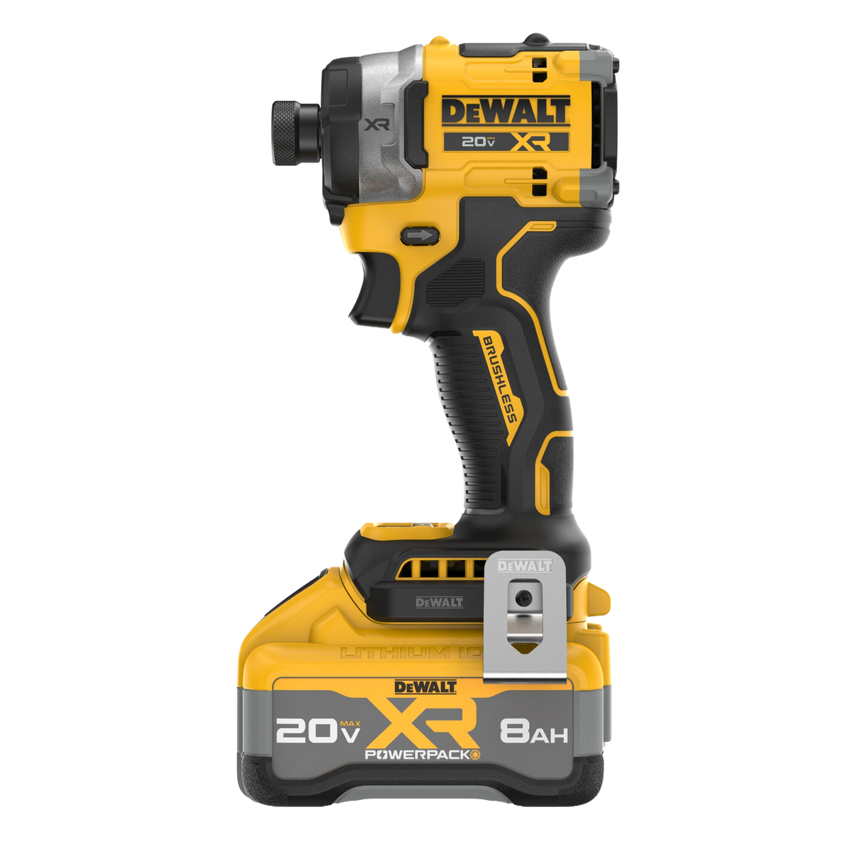 DEWALT 20V MAX* XR® 1/4 in. Brushless 3-Speed High Torque Impact Driver Kit w/XR POWERPACK™