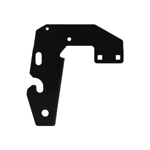 Black metal plate part compatible with John Deere equipment from Parts & Lubricants and John Deere Parts collections