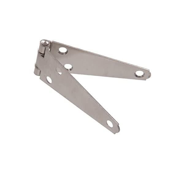 Stainless steel heavy strap hinge with multiple mounting holes for strong support in home improvement hardware under $50 collections