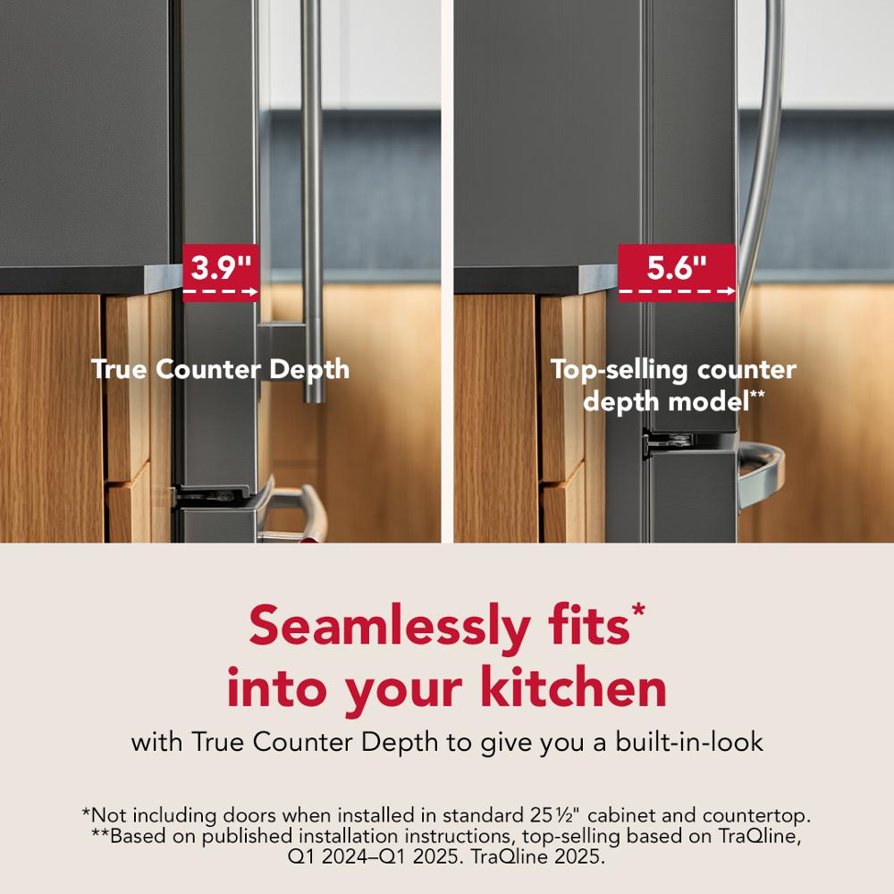 Counter-Depth French Door Refrigerator with External Water Dispenser