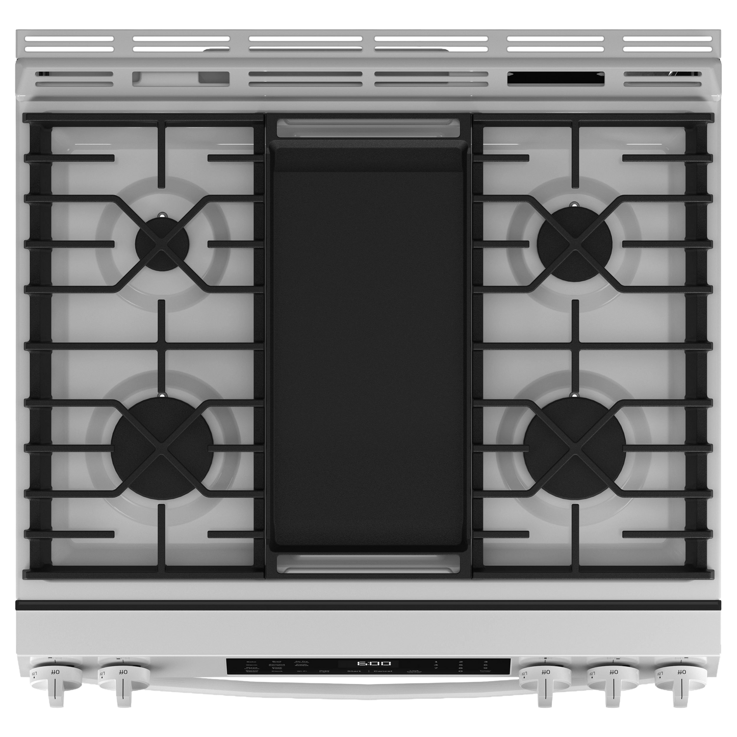 GE® 30" Slide-In Front-Control Convection Gas Range with No Preheat Air Fry and EasyWash™ Oven Tray