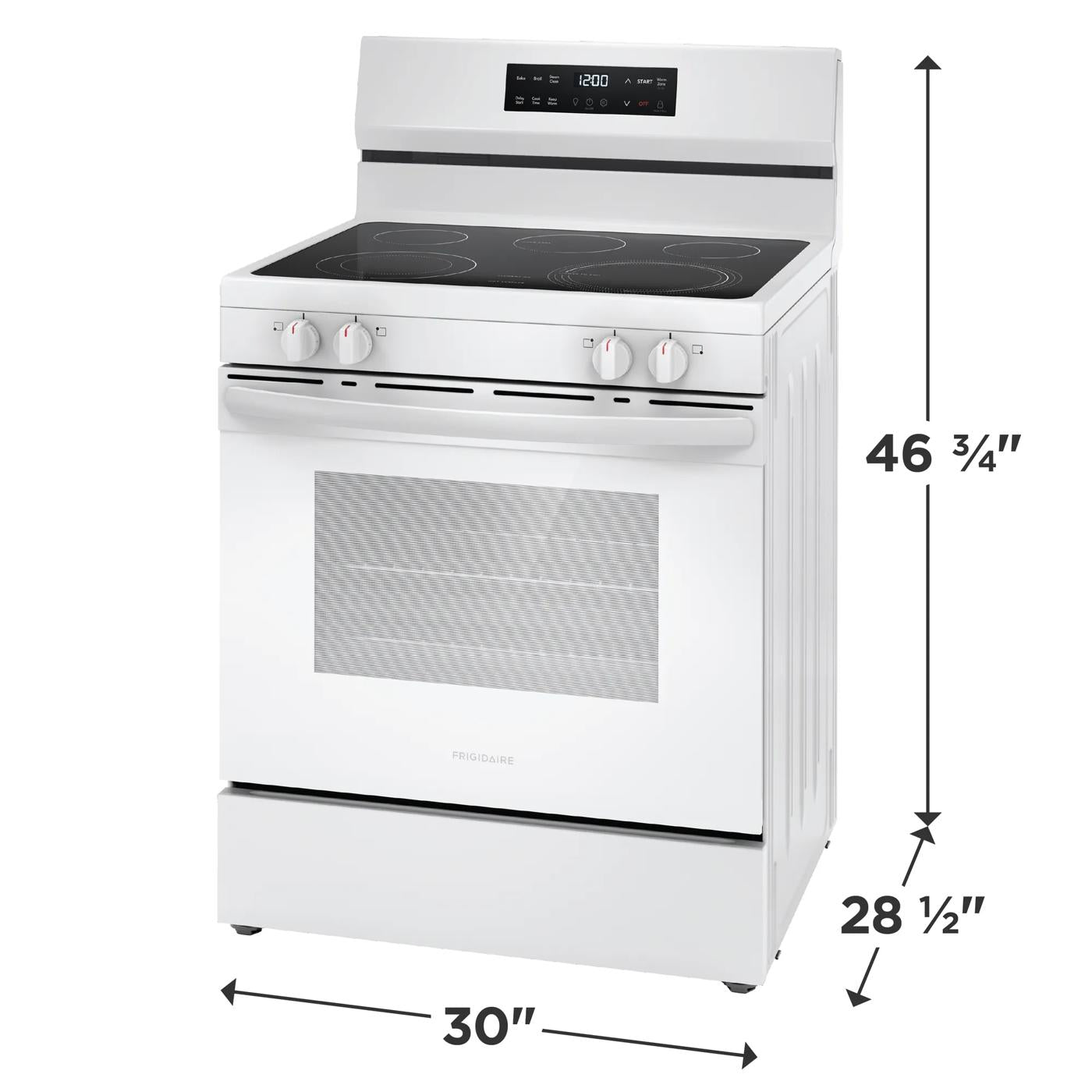 30" Electric Range with the EvenTemp®
