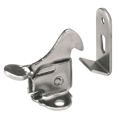 Zinc finished cabinet elbow catch with mounting bracket for furniture hardware and home improvement projects under $50 collection