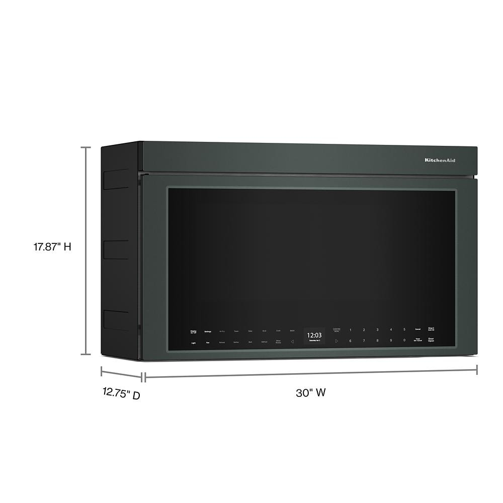 KitchenAid multifunction over-the-range microwave in black with digital touch controls from Over the Range Microwaves collection