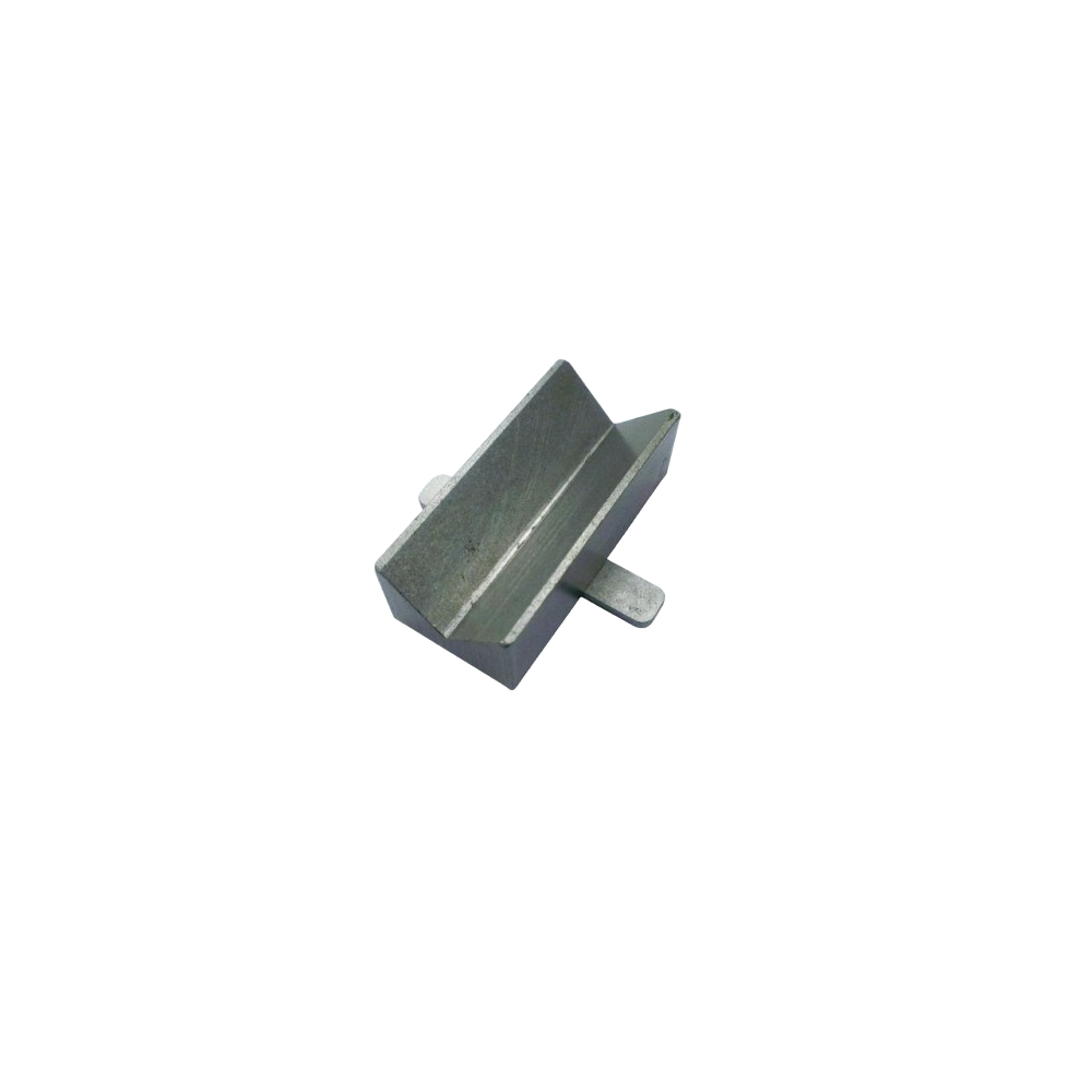 Metal attachment part for woodworking tools designed to sharpen gouges and chisels precisely