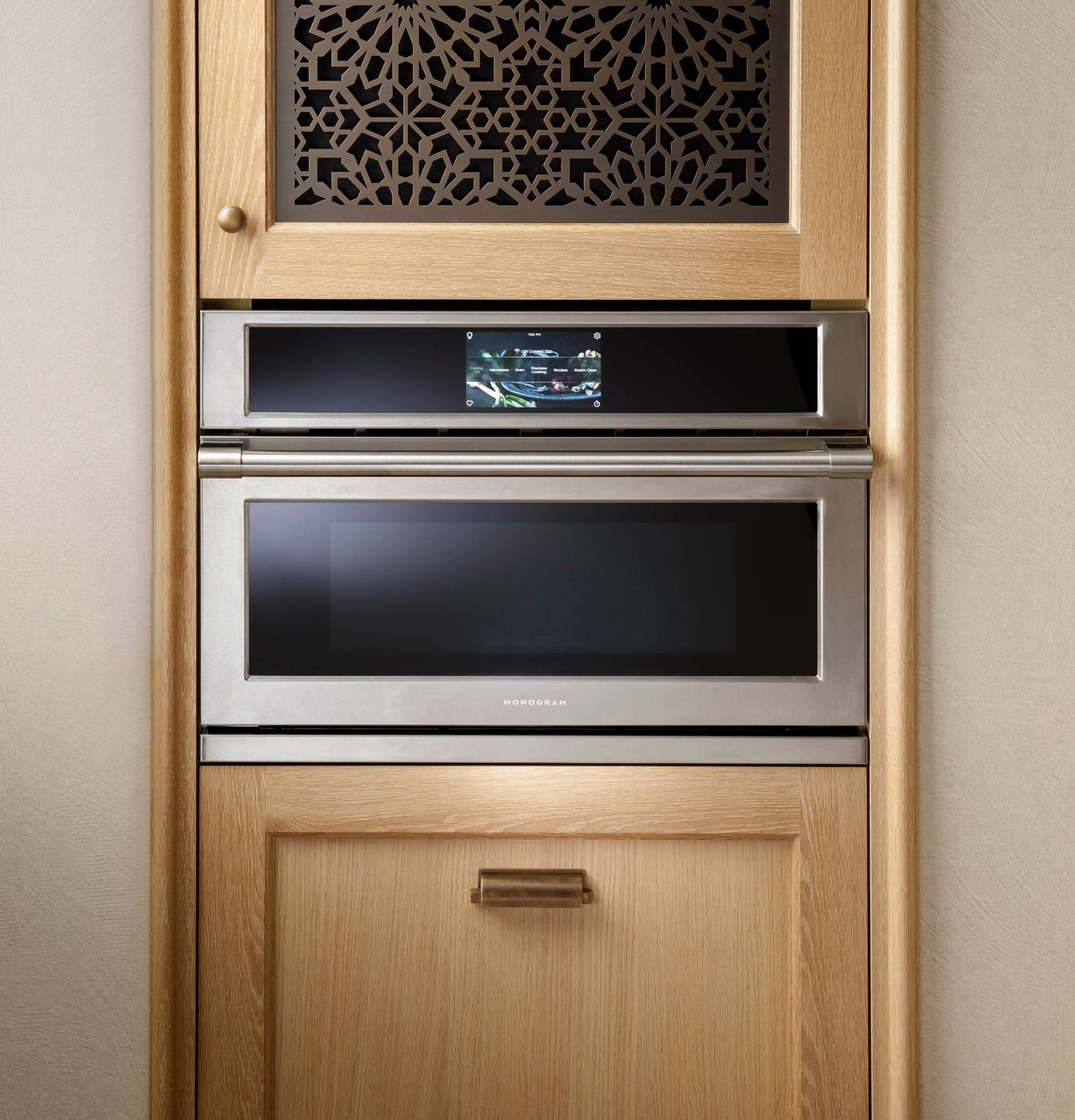 Built-in stainless steel five-in-one wall oven with digital touchscreen control in Kitchen & Kitchenware and Wall Ovens collections