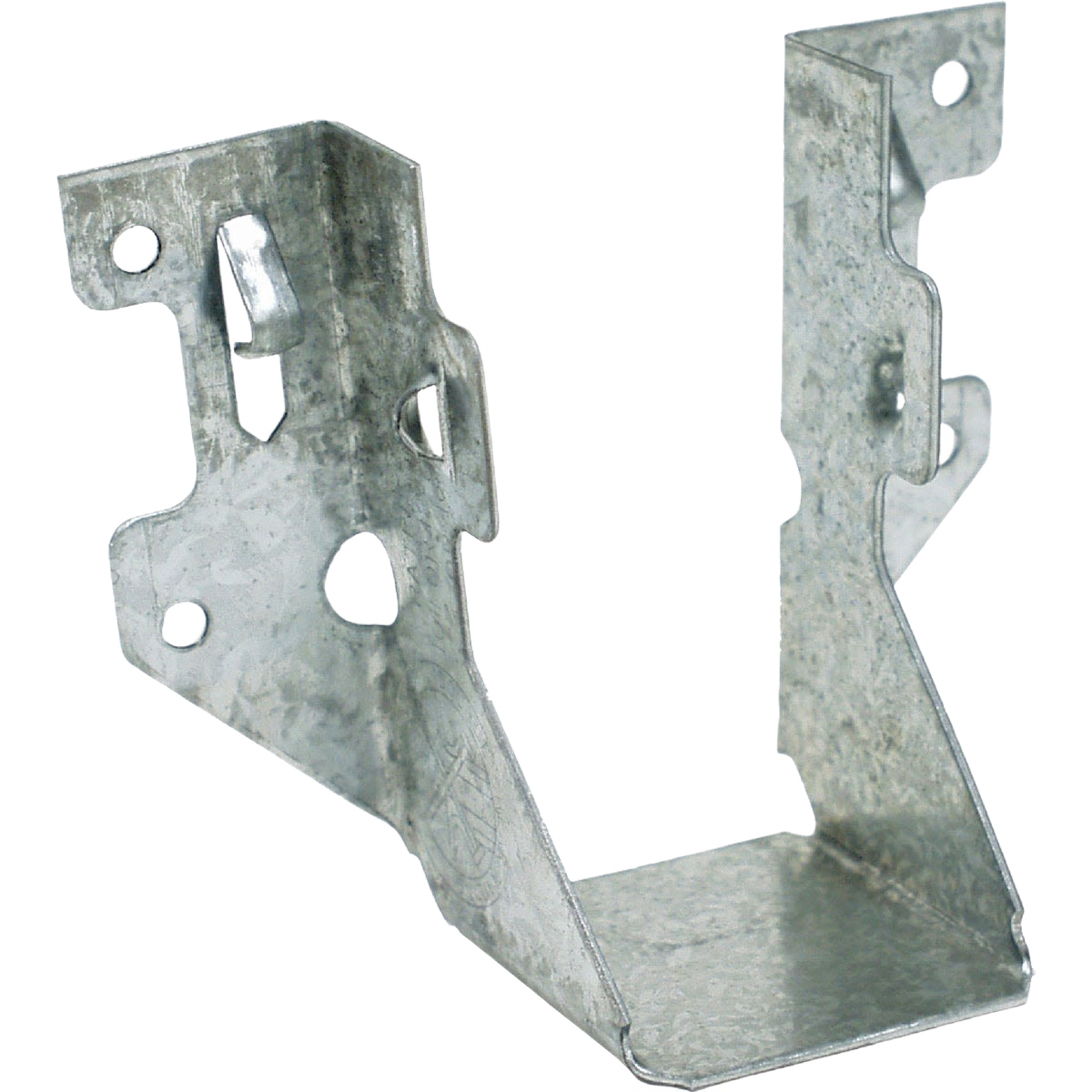 Galvanized steel joist hanger designed for secure lumber connections in home improvement and building projects