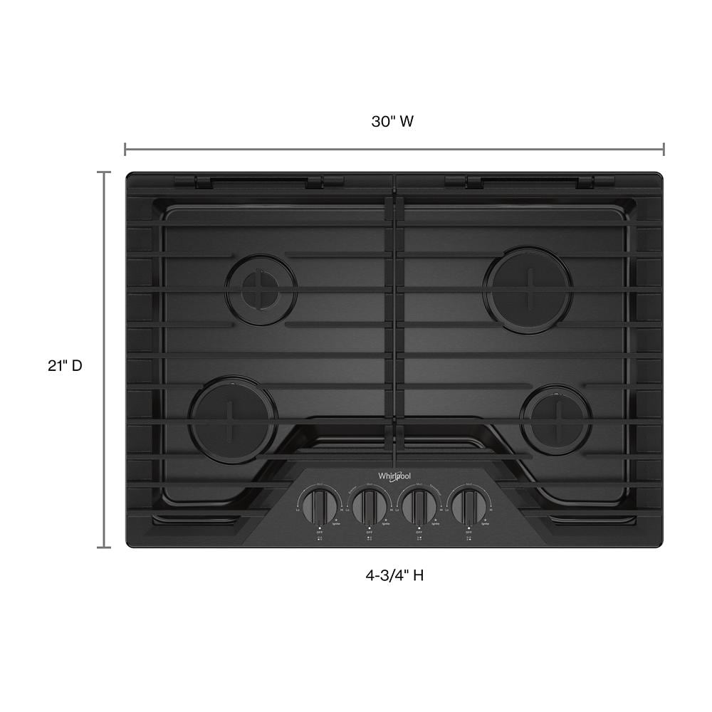 30-inch Gas Cooktop with EZ-2-Lift™ Hinged Cast-Iron Grates