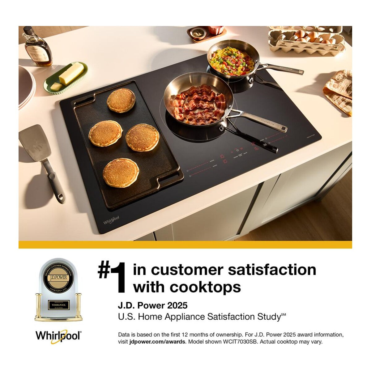 36-inch Electric Ceramic Glass Cooktop with Two Dual Radiant Elements