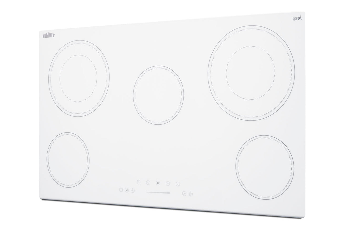 36" Wide 208-240V 5-Burner Radiant Cooktop