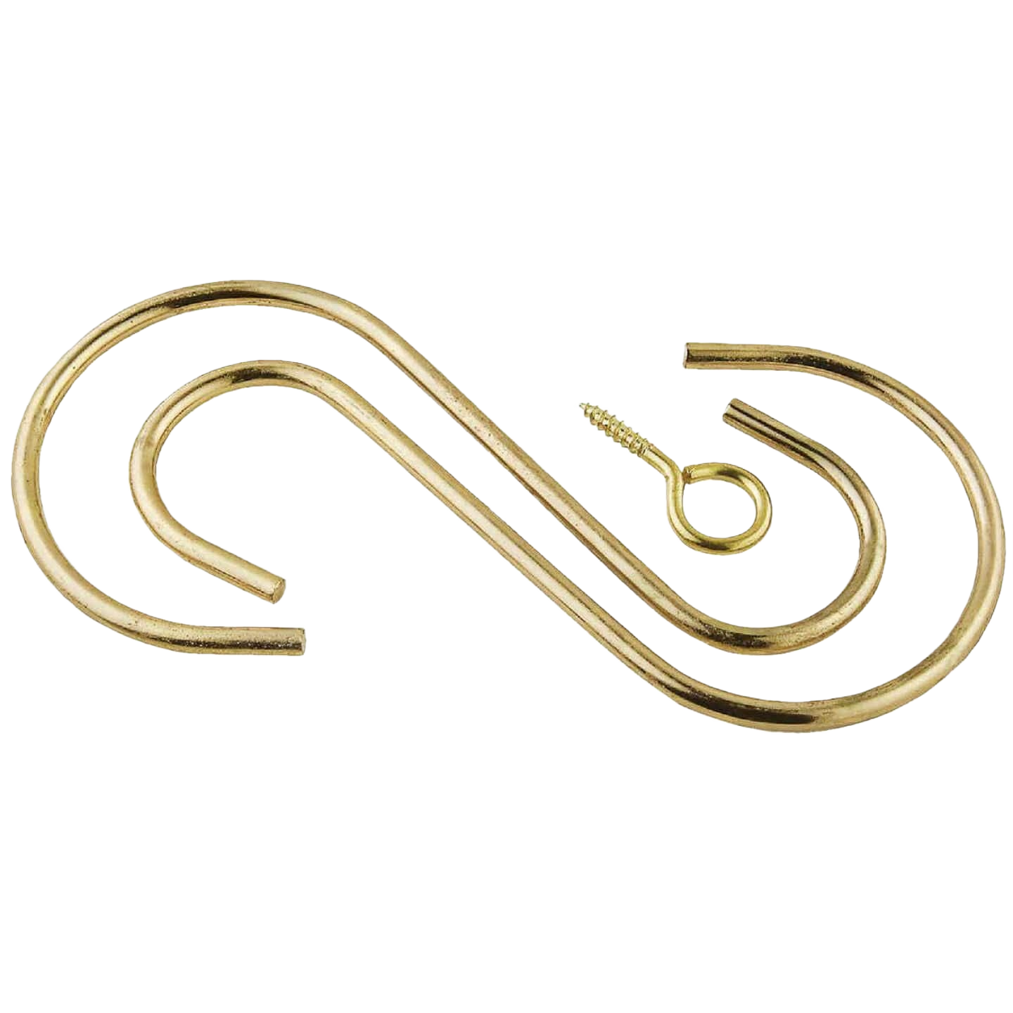 Set of brass steel extension hooks designed for versatile hanging and storage in home improvement projects