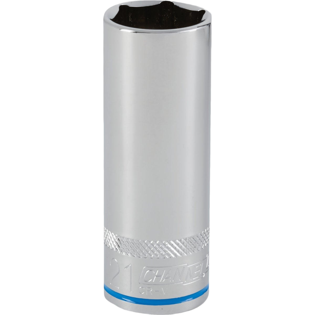 21mm chrome deep socket with knurled grip band for sockets and ratchets in hand and woodworking tools under $50