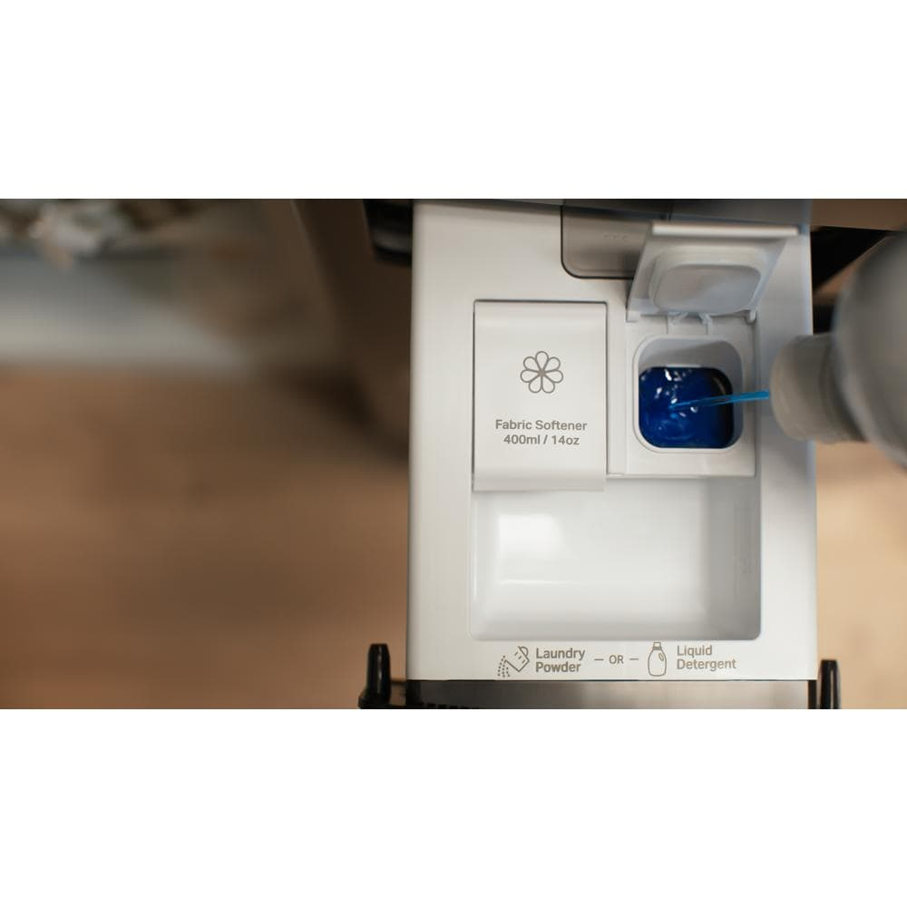 Compact ENERGY STAR® Ventless Heat Pump Laundry Tower with 2.7-cu ft Washer and Electric 4.3-cu ft Dryer