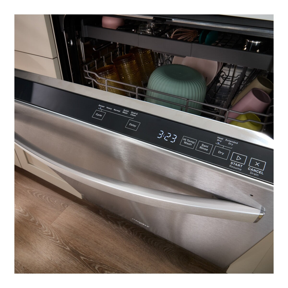 24” Stainless Steel Dishwasher with AI Intelligent Wash - 47 dBA