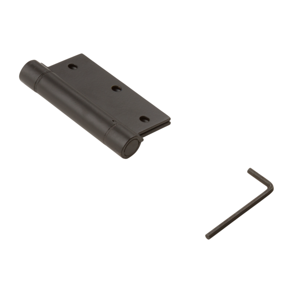 Oil rubbed bronze spring door hinge with adjustment tool for home improvement and door hardware projects under $50