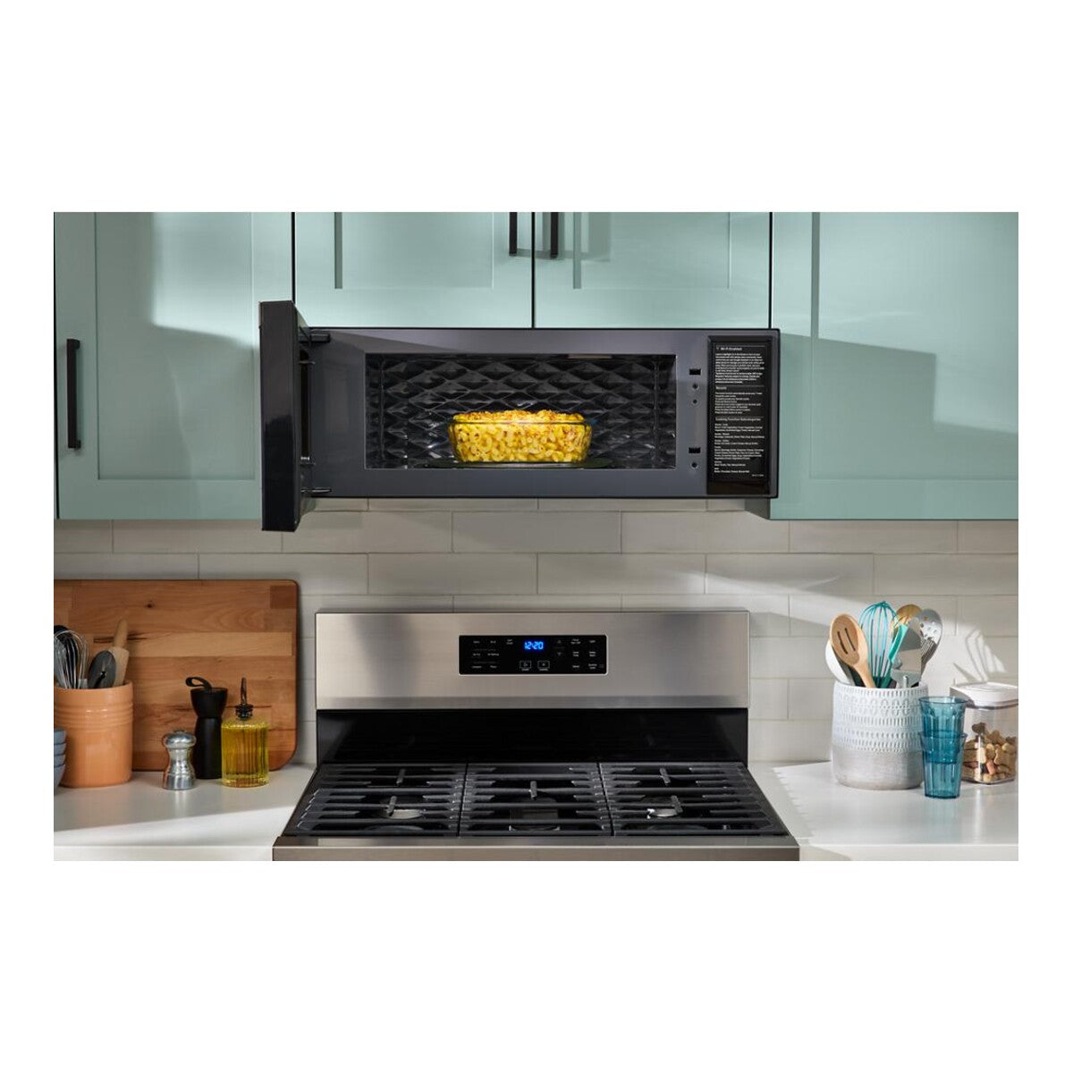 1.1 cu. ft. Smart Low Profile Microwave Hood Combination with 450 CRM 4-Speed Venting