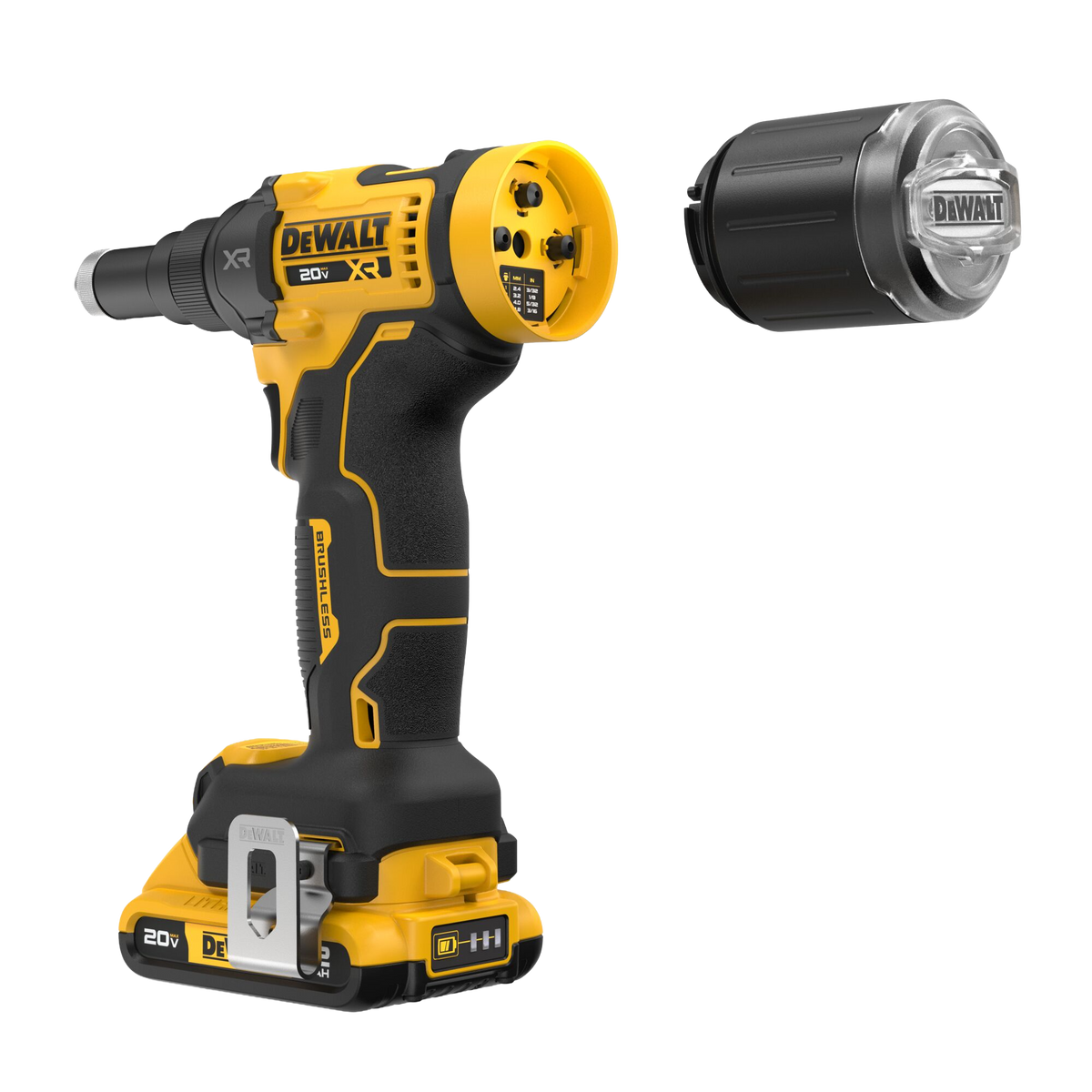 DEWALT 20V MAX* XR® Brushless Cordless 3/16" Rivet Tool (Tool Only)