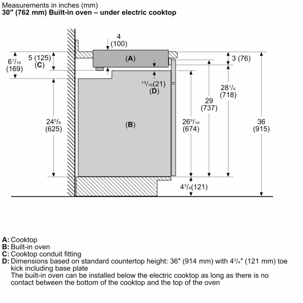 800 Series, Electric Cooktop, 30, Without Frame