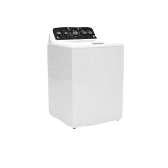 White top load washer with digital control panel featuring soak and power wash modes in modern laundry setting