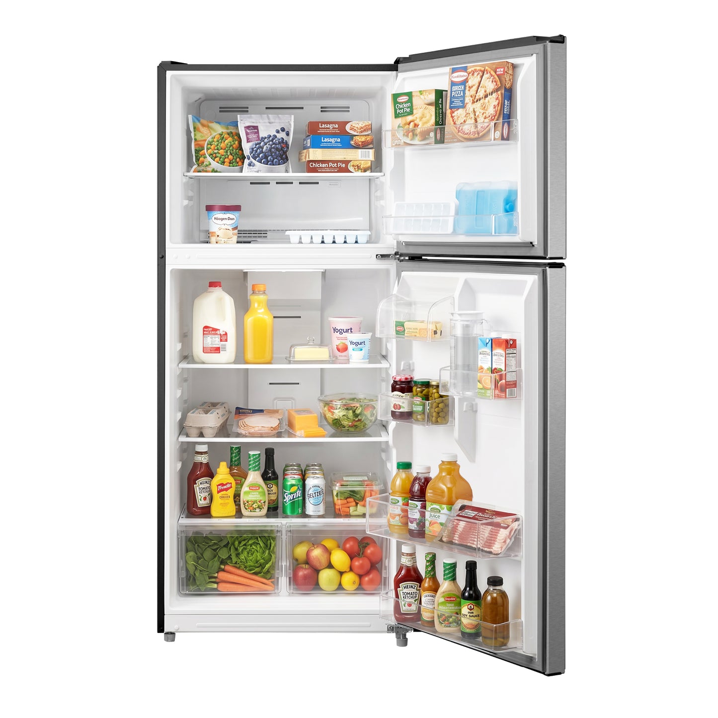 Element Electronics 20.5 cu. ft. Top Freezer Refrigerator - Stainless Steel, ENERGY STAR (ERT21CSCS)