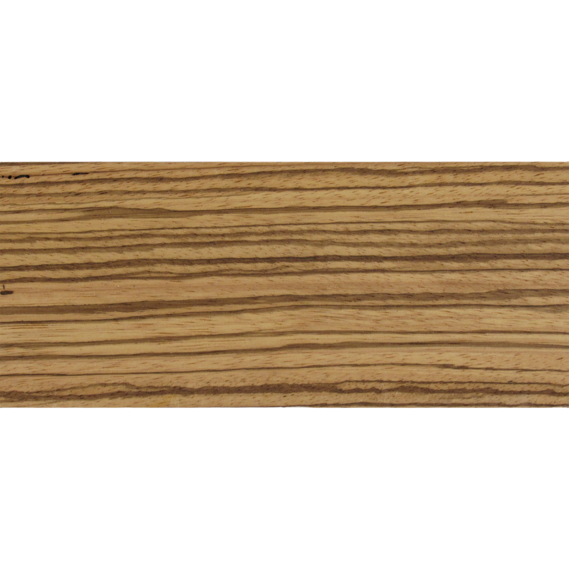 Natural striped zebrawood lumber with warm brown tones for woodworking and home improvement projects