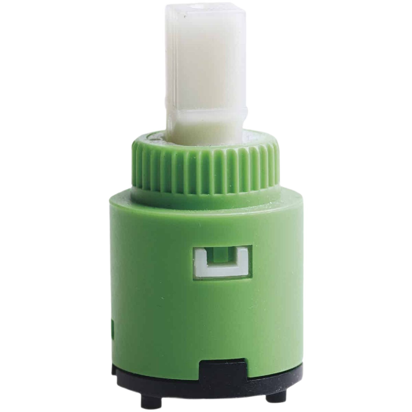 Green and white ceramic valve stem for kitchen faucets in plumbing repair and faucet parts collections under $50