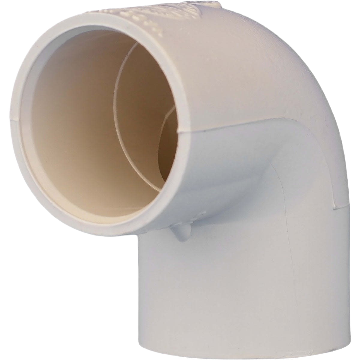 White CPVC 90-degree slip elbow pipe fitting for plumbing in pipes & fittings and PVC fittings collections under $50