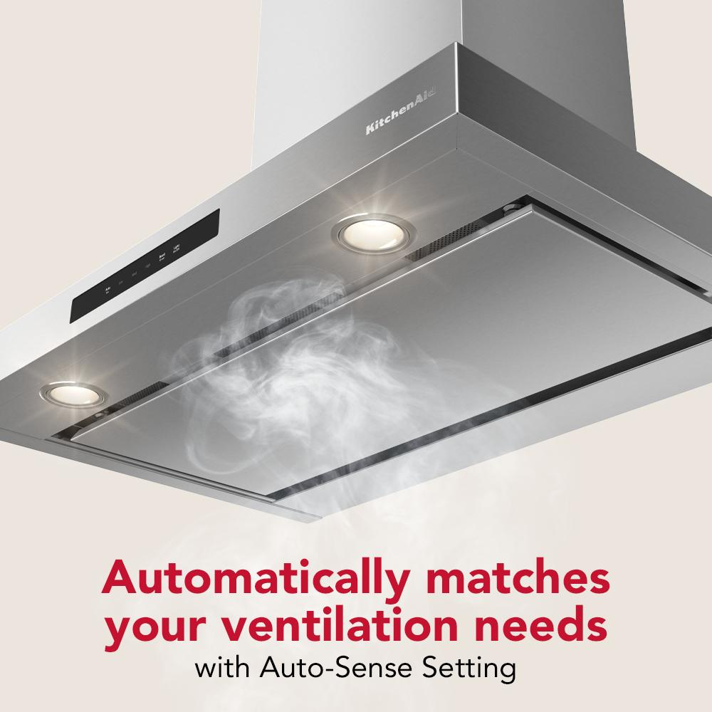 KitchenAid® 30-inch Wall-Mount, 4-Speed Canopy Hood