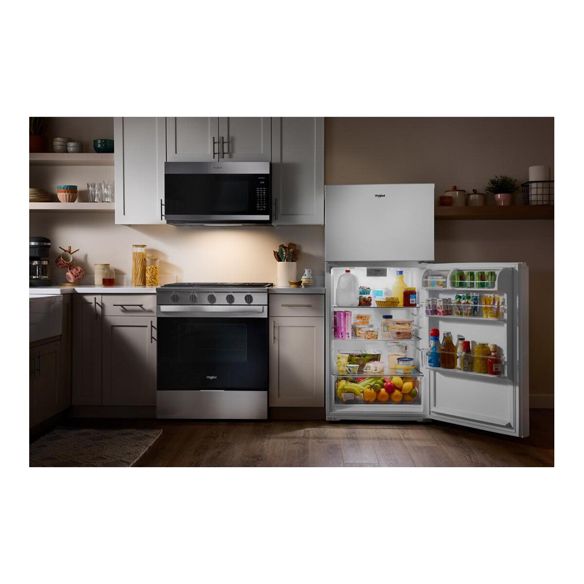 Whirlpool® 28-inch Wide Top Freezer Refrigerator with Total Coverage Cooling- 14.3 Cu. Ft.