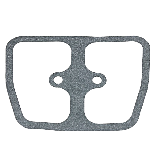 Gray gasket made of durable material, designed for sealing components in machinery or equipment repairs.