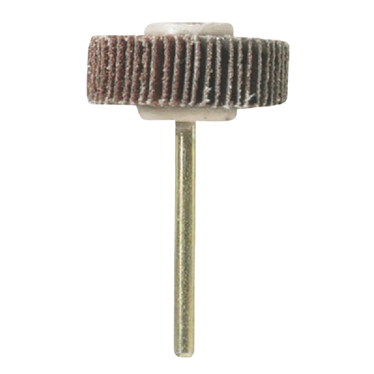 3/16 inch flap wheel attachment with metal shank for rotary tool sanding and polishing in power tool accessories