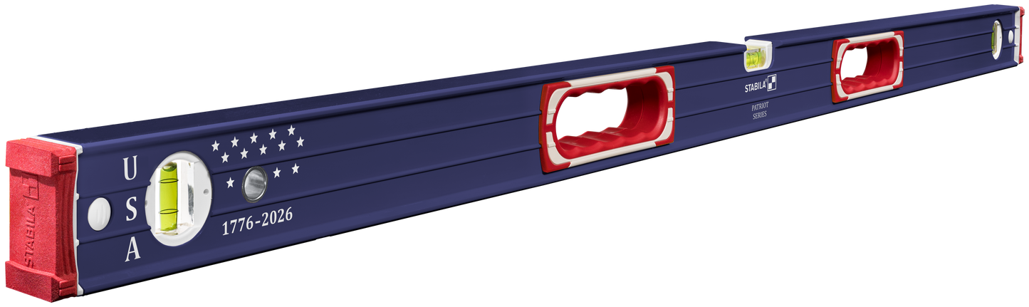 Stabila Limited Edition Patriotic Type 196 Heavy Duty 16" and 48" Level Set