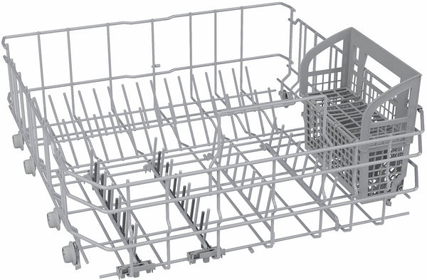 Lower rack with adjustable tines and silverware basket for Bosch dishwasher in kitchenware and appliances collection