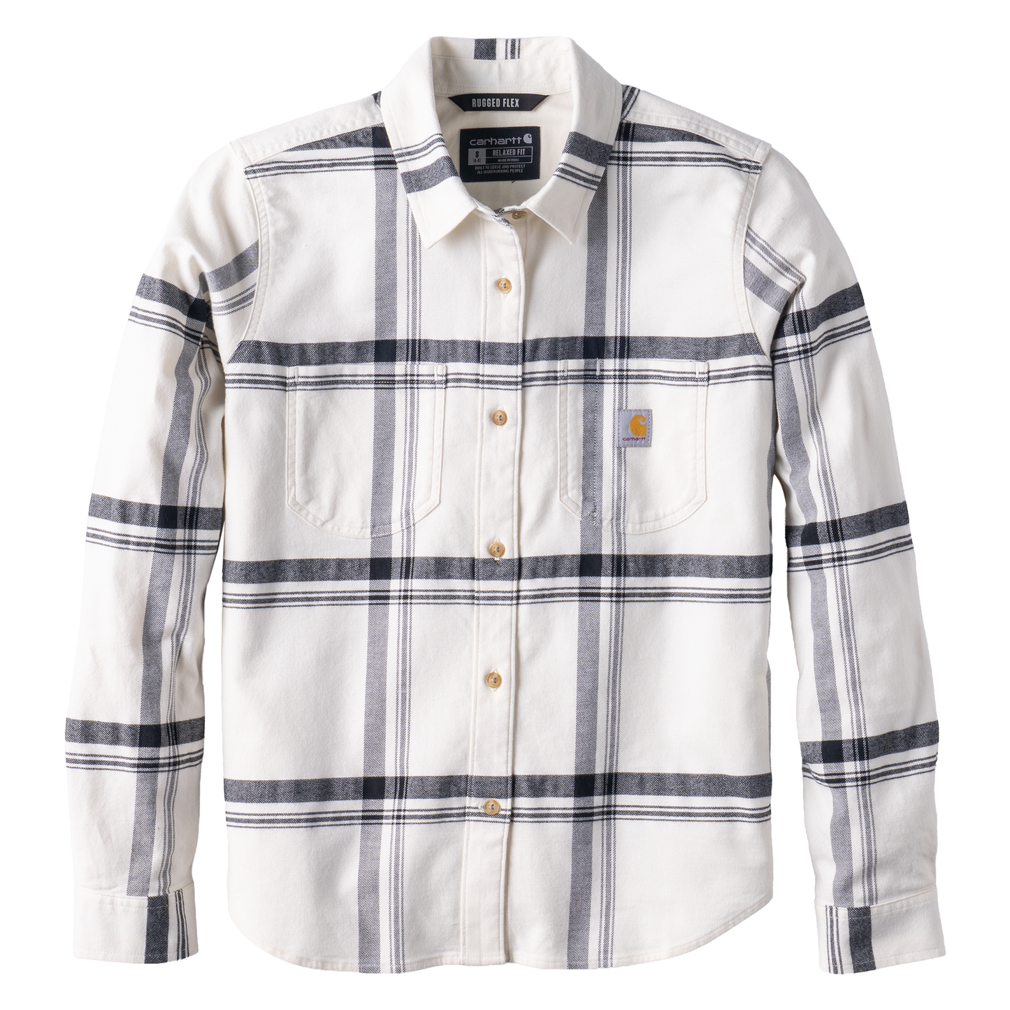 Carhartt Women's Hamilton Relaxed Long Sleeve Plaid Shirt