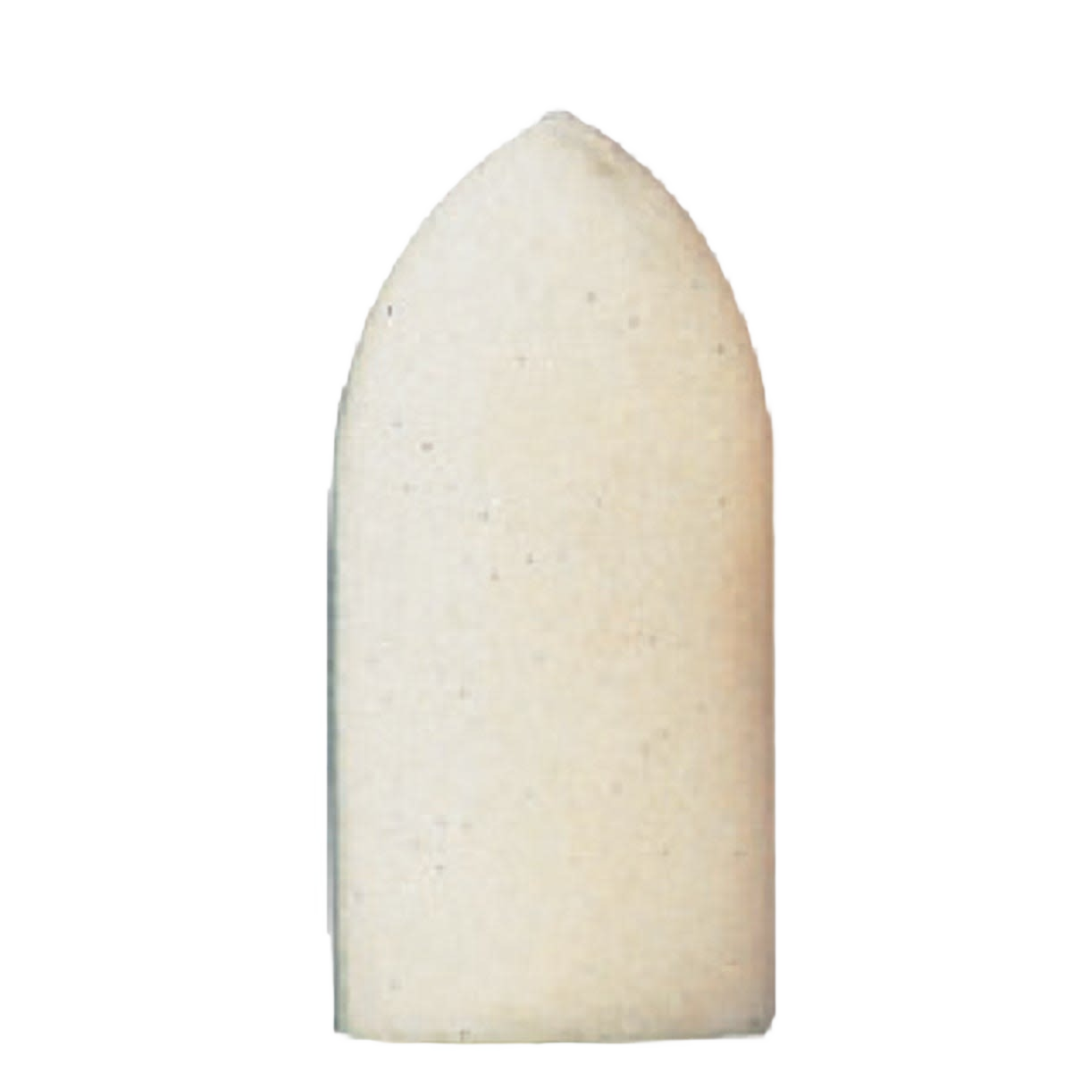 Cone-shaped felt polishing wheel for rotary tool accessories, ideal for finishing and smoothing in home improvement projects under $50.